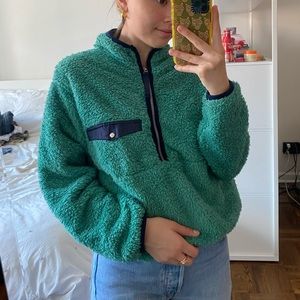 ANINE BING SIERRA PULLOVER FLEECE QUARTER ZIP